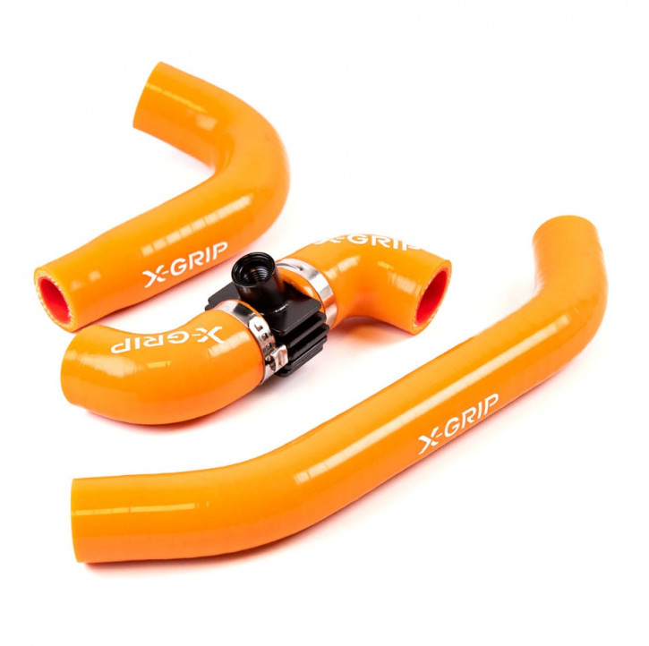 X-Grip Silikon Kühlerschlauch für KTM Husqvarna Gas Gas 2024- orange