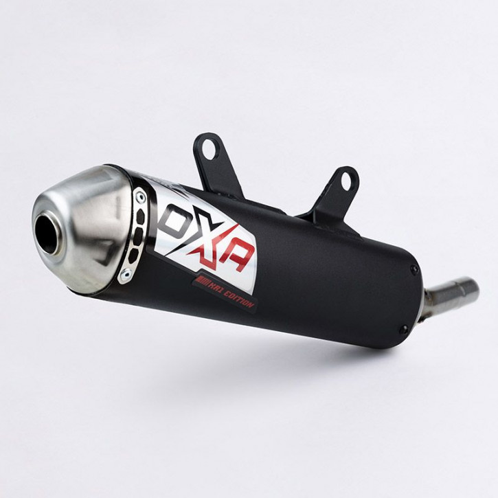 OXA Factory Endschalldämpfer "KR1" Shorty schwarz für KTM EXC TPI Husqvarna TE Gas Gas EC 250 300 2024-